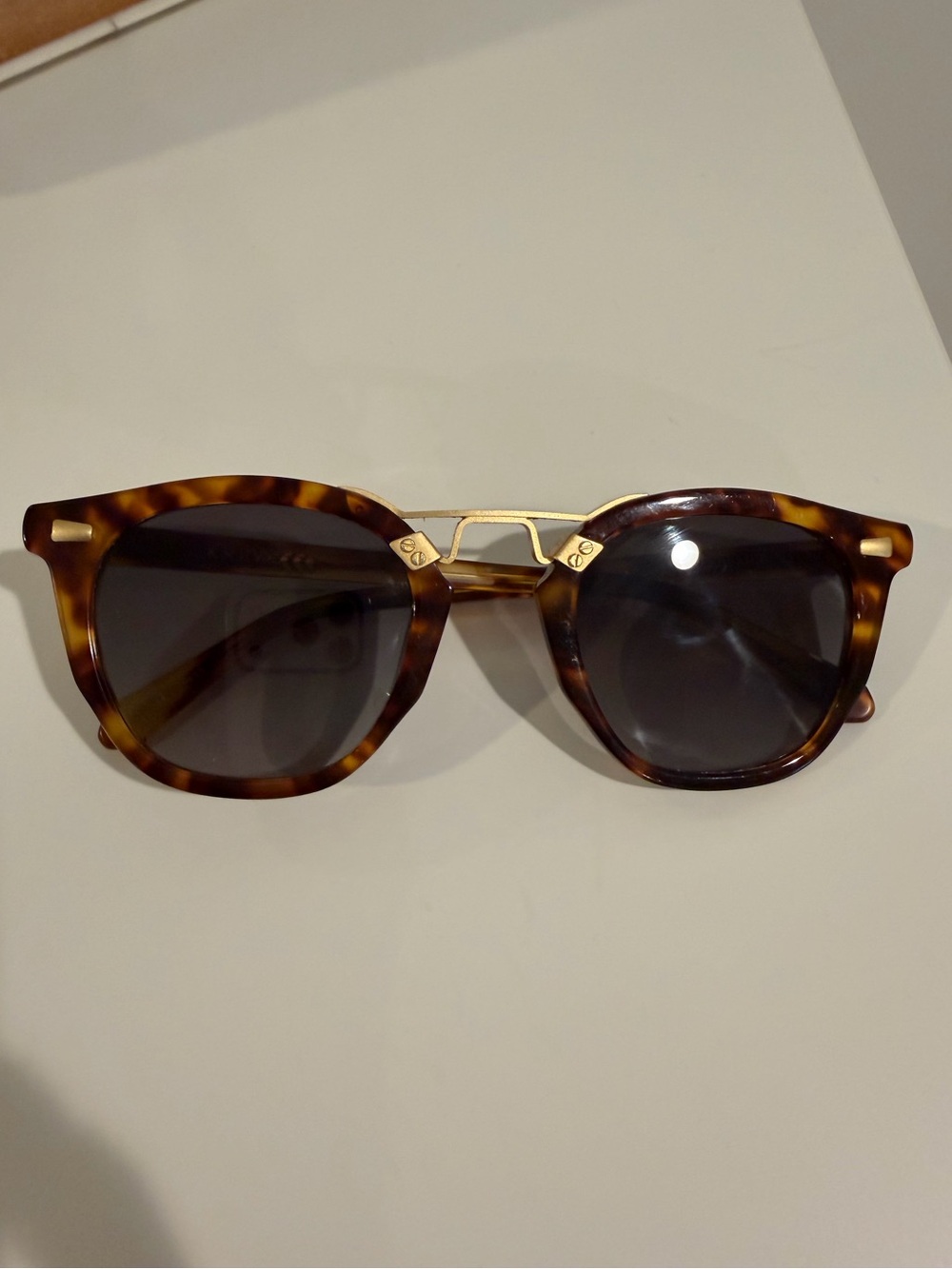 KREWE Beau II Tortoise Sunglasses
